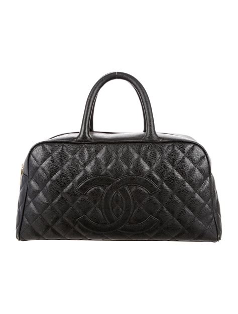 chanel black caviar bowler bag|Chanel Caviar Timeless Bowler Bag .